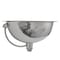 Nantucket Sinks 16.875 Inch Hand Hammered Stainless Steel Round Undermount Bathroom Sink With Overflow RLS-OF - alternate 3
